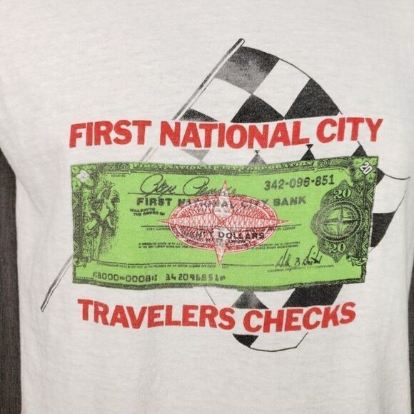 Al Lager Engines Porsche Racing T Shirt Vintage 80s First National City Traveler - Picture 2 of 8